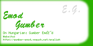 emod gumber business card